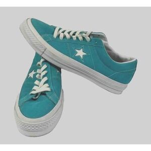 VNDS Converse One Star Ox Premium Men Size 8.5 Suede Blue Sneaker Shoes Low Golf